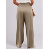 image:imageANRABESS Women Linen Palazzo Pants Summer Boho Wide Leg High Waist Casual Lounge Pant 2026 Beach Travel Vacation OutfitsBrown