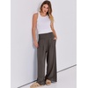 image:imageANRABESS Women Linen Palazzo Pants Summer Boho Wide Leg High Waist Casual Lounge Pant 2026 Beach Travel Vacation OutfitsCoffee
