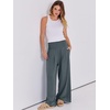 image:imageANRABESS Women Linen Palazzo Pants Summer Boho Wide Leg High Waist Casual Lounge Pant 2026 Beach Travel Vacation OutfitsGrey