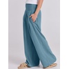 image:imageANRABESS Women Linen Palazzo Pants Summer Boho Wide Leg High Waist Casual Lounge Pant 2026 Beach Travel Vacation OutfitsLake