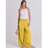 image:imageANRABESS Women Linen Palazzo Pants Summer Boho Wide Leg High Waist Casual Lounge Pant 2026 Beach Travel Vacation OutfitsYellow