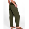 image:imageANRABESS Womens Casual Cropped Pants Drawstring Elastic Waist Ankle Trousers Comfy for Lounge Office Versatile Daily WearArmy Green