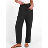 image:imageANRABESS Womens Casual Cropped Pants Drawstring Elastic Waist Ankle Trousers Comfy for Lounge Office Versatile Daily WearBlack