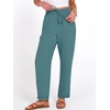 image:imageANRABESS Womens Casual Cropped Pants Drawstring Elastic Waist Ankle Trousers Comfy for Lounge Office Versatile Daily WearLake