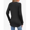 image:imageANRABESS Womens Long Sleeve Henley Shirts 2026 Fall Tunic Tops Ribbed Knit Lightweight Sweaters Dressy Casual Blouse OutfitsBlack