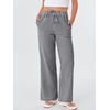 image:imageANRABESS Womens Striped Gingham Pants 2026 Spring Pajama Lounge Boxer Pants Casual Wide Leg Drawstring PJ Bottoms TrousersBlack White Plaid