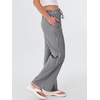 image:imageANRABESS Womens Striped Gingham Pants 2026 Spring Pajama Lounge Boxer Pants Casual Wide Leg Drawstring PJ Bottoms TrousersBlack White Plaid