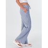 image:imageANRABESS Womens Striped Gingham Pants 2026 Spring Pajama Lounge Boxer Pants Casual Wide Leg Drawstring PJ Bottoms TrousersBlue White Plaid