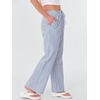 image:imageANRABESS Womens Striped Gingham Pants 2026 Spring Pajama Lounge Boxer Pants Casual Wide Leg Drawstring PJ Bottoms TrousersBlue White Stripe