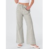 image:imageANRABESS Womens Striped Gingham Pants 2026 Spring Pajama Lounge Boxer Pants Casual Wide Leg Drawstring PJ Bottoms TrousersGreen White Stripe