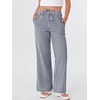 image:imageANRABESS Womens Striped Gingham Pants 2026 Spring Pajama Lounge Boxer Pants Casual Wide Leg Drawstring PJ Bottoms TrousersNavy Blue White Plaid