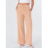 image:imageANRABESS Womens Striped Gingham Pants 2026 Spring Pajama Lounge Boxer Pants Casual Wide Leg Drawstring PJ Bottoms TrousersOrange White Plaid