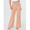 image:imageANRABESS Womens Striped Gingham Pants 2026 Spring Pajama Lounge Boxer Pants Casual Wide Leg Drawstring PJ Bottoms TrousersOrange White Plaid