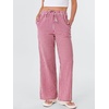 image:imageANRABESS Womens Striped Gingham Pants 2026 Spring Pajama Lounge Boxer Pants Casual Wide Leg Drawstring PJ Bottoms TrousersRed White Plaid