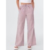 image:imageANRABESS Womens Striped Gingham Pants 2026 Spring Pajama Lounge Boxer Pants Casual Wide Leg Drawstring PJ Bottoms TrousersRed White Stripe