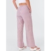 image:imageANRABESS Womens Striped Gingham Pants 2026 Spring Pajama Lounge Boxer Pants Casual Wide Leg Drawstring PJ Bottoms TrousersRed White Stripe