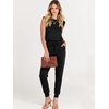 image:imageANRABESS Womens Summer Sleeveless Jumpsuits Casual Dressy Stretchy Crewneck Rompers One Piece Outfits Fall Fashion 2026Black