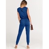 image:imageANRABESS Womens Summer Sleeveless Jumpsuits Casual Dressy Stretchy Crewneck Rompers One Piece Outfits Fall Fashion 2026Blue