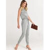 image:imageANRABESS Womens Summer Sleeveless Jumpsuits Casual Dressy Stretchy Crewneck Rompers One Piece Outfits Fall Fashion 2026Gray