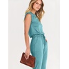 image:imageANRABESS Womens Summer Sleeveless Jumpsuits Casual Dressy Stretchy Crewneck Rompers One Piece Outfits Fall Fashion 2026Lake