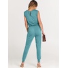 image:imageANRABESS Womens Summer Sleeveless Jumpsuits Casual Dressy Stretchy Crewneck Rompers One Piece Outfits Fall Fashion 2026Lake