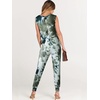 image:imageANRABESS Womens Summer Sleeveless Jumpsuits Casual Dressy Stretchy Crewneck Rompers One Piece Outfits Fall Fashion 2026Tie Dye Armygreen