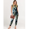 image:imageANRABESS Womens Summer Sleeveless Jumpsuits Casual Dressy Stretchy Crewneck Rompers One Piece Outfits Fall Fashion 2026Tie Dye Armygreen