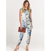 image:imageANRABESS Womens Summer Sleeveless Jumpsuits Casual Dressy Stretchy Crewneck Rompers One Piece Outfits Fall Fashion 2026Tie Dye Yellow