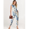 image:imageANRABESS Womens Summer Sleeveless Jumpsuits Casual Dressy Stretchy Crewneck Rompers One Piece Outfits Fall Fashion 2026Tie Dye Yellow