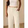 image:imageANRABESS Womens Wide Leg Business Casual Pants 2026 High Elastic Waisted Loose Fit Work Office Trousers Slacks OutfitsApricot