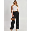 image:imageANRABESS Womens Wide Leg Business Casual Pants 2026 High Elastic Waisted Loose Fit Work Office Trousers Slacks OutfitsBlack