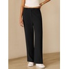 image:imageANRABESS Womens Wide Leg Business Casual Pants 2026 High Elastic Waisted Loose Fit Work Office Trousers Slacks OutfitsBlack