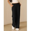 image:imageANRABESS Womens Wide Leg Business Casual Pants 2026 High Elastic Waisted Loose Fit Work Office Trousers Slacks OutfitsBlack