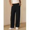 image:imageANRABESS Womens Wide Leg Business Casual Pants 2026 High Elastic Waisted Loose Fit Work Office Trousers Slacks OutfitsBlack