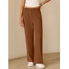 image:imageANRABESS Womens Wide Leg Business Casual Pants 2026 High Elastic Waisted Loose Fit Work Office Trousers Slacks OutfitsCaramel