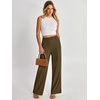 image:imageANRABESS Womens Wide Leg Business Casual Pants 2026 High Elastic Waisted Loose Fit Work Office Trousers Slacks OutfitsCoffee