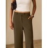 image:imageANRABESS Womens Wide Leg Business Casual Pants 2026 High Elastic Waisted Loose Fit Work Office Trousers Slacks OutfitsCoffee