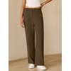 image:imageANRABESS Womens Wide Leg Business Casual Pants 2026 High Elastic Waisted Loose Fit Work Office Trousers Slacks OutfitsCoffee