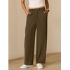 image:imageANRABESS Womens Wide Leg Business Casual Pants 2026 High Elastic Waisted Loose Fit Work Office Trousers Slacks OutfitsCoffee