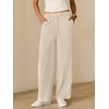 image:imageANRABESS Womens Wide Leg Business Casual Pants 2026 High Elastic Waisted Loose Fit Work Office Trousers Slacks OutfitsKhaki