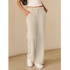 image:imageANRABESS Womens Wide Leg Business Casual Pants 2026 High Elastic Waisted Loose Fit Work Office Trousers Slacks OutfitsKhaki
