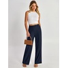 image:imageANRABESS Womens Wide Leg Business Casual Pants 2026 High Elastic Waisted Loose Fit Work Office Trousers Slacks OutfitsNavy Blue