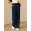 image:imageANRABESS Womens Wide Leg Business Casual Pants 2026 High Elastic Waisted Loose Fit Work Office Trousers Slacks OutfitsNavy Blue