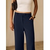 image:imageANRABESS Womens Wide Leg Business Casual Pants 2026 High Elastic Waisted Loose Fit Work Office Trousers Slacks OutfitsNavy Blue