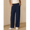image:imageANRABESS Womens Wide Leg Business Casual Pants 2026 High Elastic Waisted Loose Fit Work Office Trousers Slacks OutfitsNavy Blue