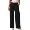 image:imageANRABESS Womens Wide Leg Business Casual Pants 2026 High Elastic Waisted Loose Fit Work Office Trousers Slacks OutfitsBlack