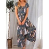 image:imageANRABESS Jumpsuits for Women 2026 Summer Casual Loose Cap Sleeve Crewneck Wide Leg Rompers Jumper One Piece Beach OutfitsLeaf Print