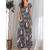image:imageANRABESS Jumpsuits for Women 2026 Summer Casual Loose Cap Sleeve Crewneck Wide Leg Rompers Jumper One Piece Beach OutfitsLeaf Print
