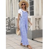 image:imageANRABESS Overalls for Women 2026 Summer Casual Loose One Piece Outfits Baggy Wide Leg Jumpers Lightweight Comfy RompersBlue White Floral