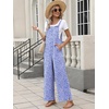 image:imageANRABESS Overalls for Women 2026 Summer Casual Loose One Piece Outfits Baggy Wide Leg Jumpers Lightweight Comfy RompersBlue White Floral